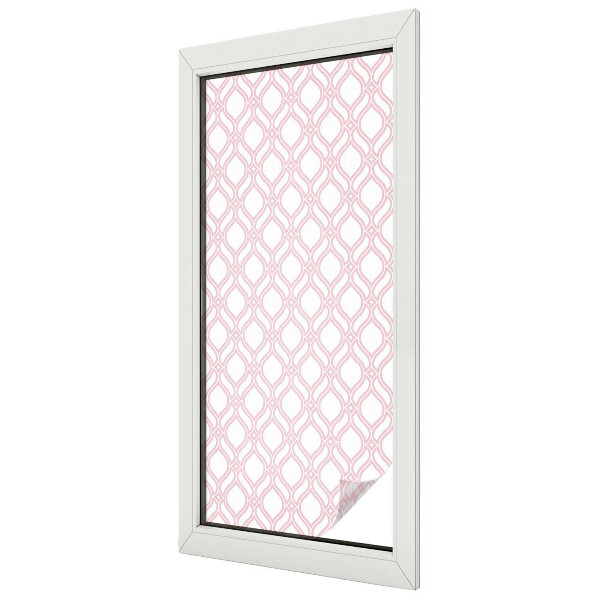 Coloured glass film for windows Pink lines