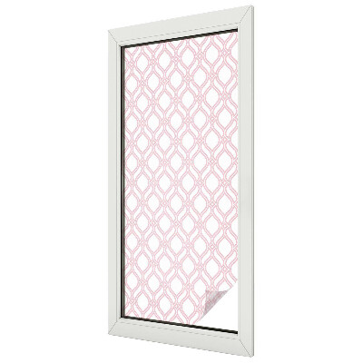 Coloured glass film for windows Pink lines