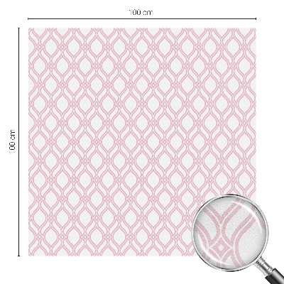 Coloured glass film for windows Pink lines