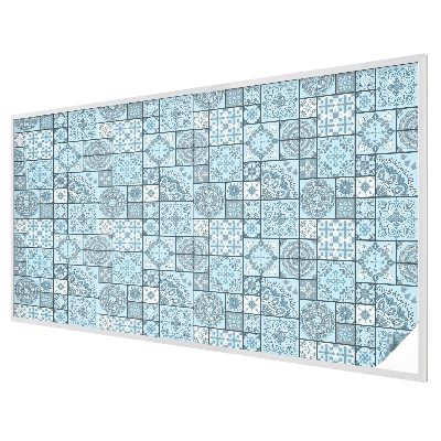 Coloured glass film for windows Blue tiles