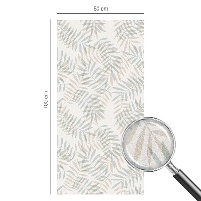 Decorative window film stained glass design Leafy elegance