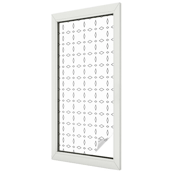 Coloured glass film for windows Rhombus shapes