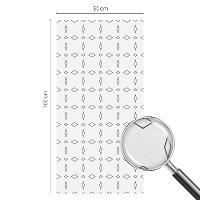 Coloured glass film for windows Rhombus shapes