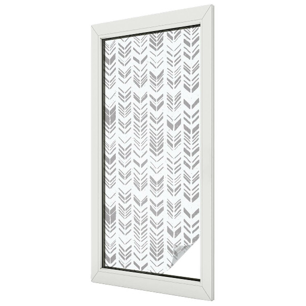 Decorative window film stained glass design Arrow pattern