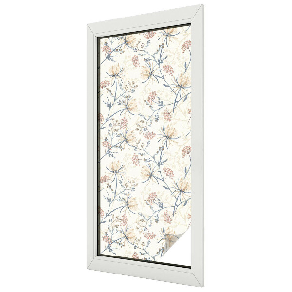 Patterned window film stained glass Flowers of harmony