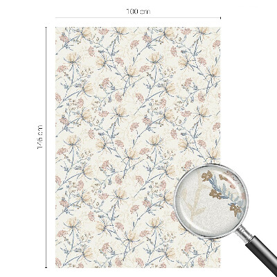 Patterned window film stained glass Flowers of harmony