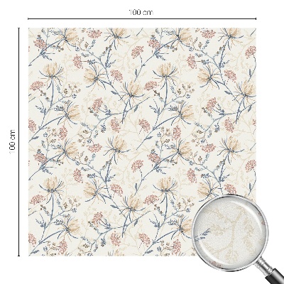 Patterned window film stained glass Flowers of harmony