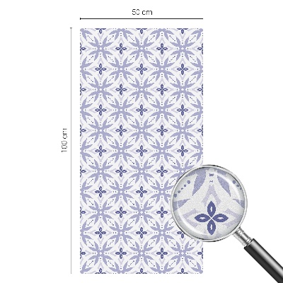 Patterned window film stained glass Purple patterns