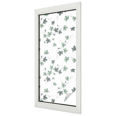 Privacy window film stained glass effect Green vine