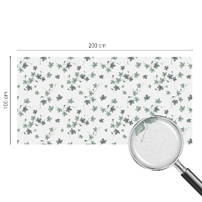 Privacy window film stained glass effect Green vine