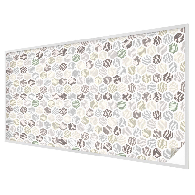 Decorative window film stained glass design Geometric waves