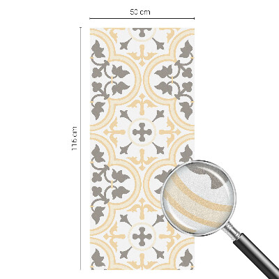 Frosted window film with stained glass pattern Plant patterns