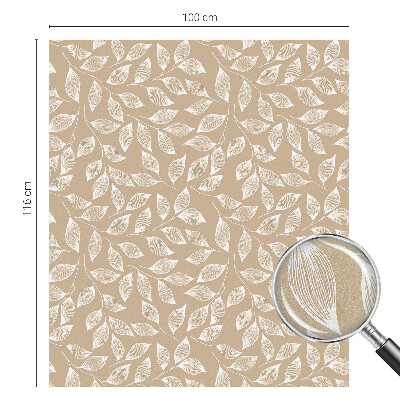 Privacy window film stained glass effect Leaves nature