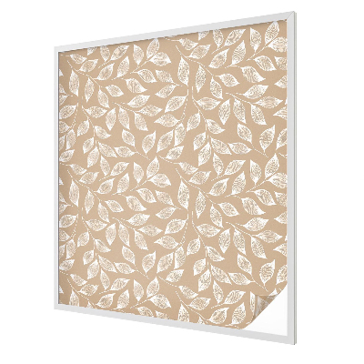 Privacy window film stained glass effect Leaves nature