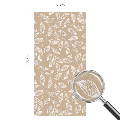 Privacy window film stained glass effect Leaves nature