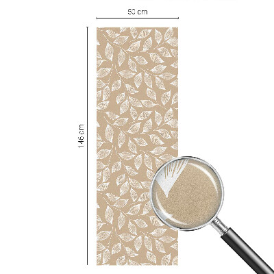 Privacy window film stained glass effect Leaves nature