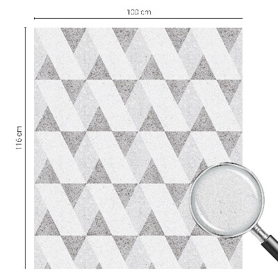 Patterned window film stained glass Gray triangles