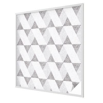 Patterned window film stained glass Gray triangles