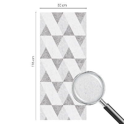 Patterned window film stained glass Gray triangles