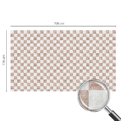 Coloured glass film for windows Classic chessboard