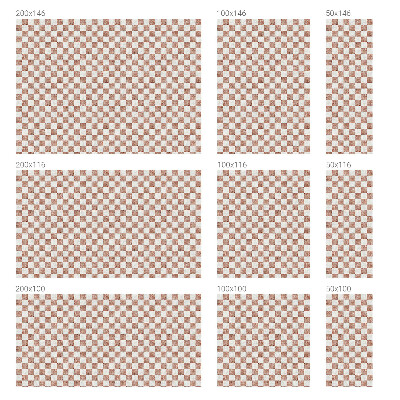 Coloured glass film for windows Classic chessboard