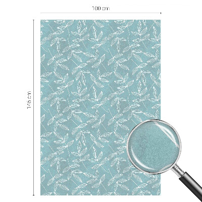 Privacy window film stained glass effect Leafy elegance