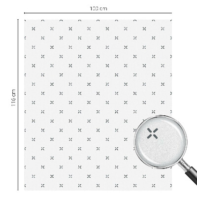 Decorative window film stained glass design Geometric crosses