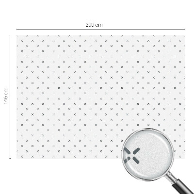 Decorative window film stained glass design Geometric crosses