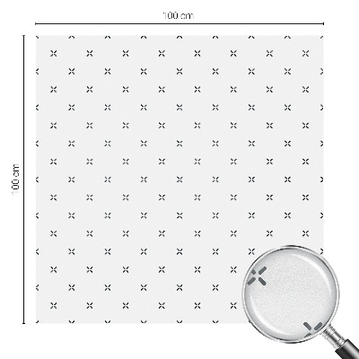 Decorative window film stained glass design Geometric crosses