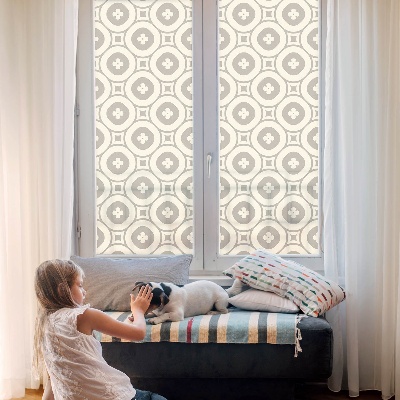 Privacy window film stained glass effect Geometric patterns