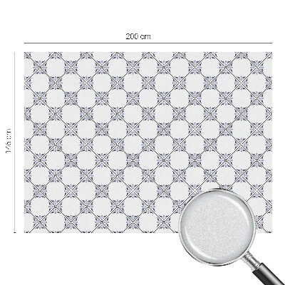 Decorative window film stained glass design Geometric tiles