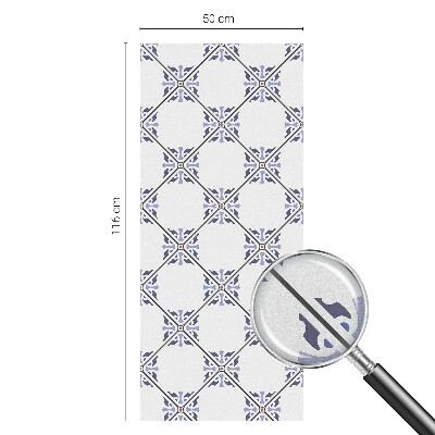 Decorative window film stained glass design Geometric tiles