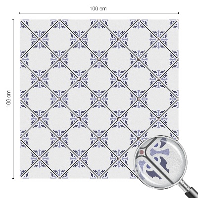 Decorative window film stained glass design Geometric tiles