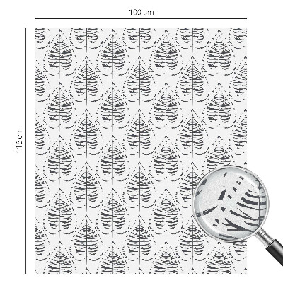 Coloured glass film for windows Leafy elegance