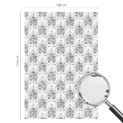 Coloured glass film for windows Leafy elegance