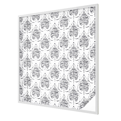 Coloured glass film for windows Leafy elegance