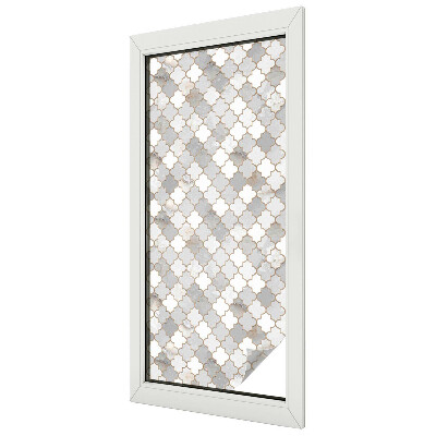 Decorative window film stained glass design Geometric mosaic