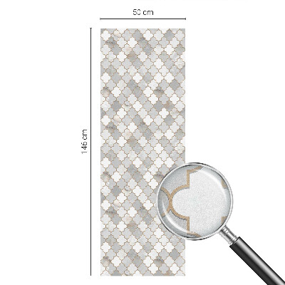 Decorative window film stained glass design Geometric mosaic