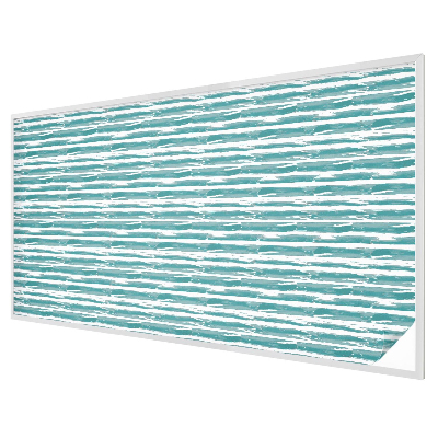 Decorative window film stained glass design Green stripes