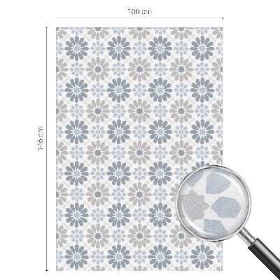 Patterned window film stained glass Floral mosaic