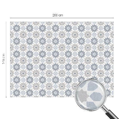 Patterned window film stained glass Floral mosaic
