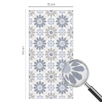 Patterned window film stained glass Floral mosaic