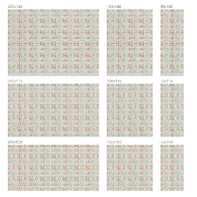 Coloured glass film for windows Rustic tiles