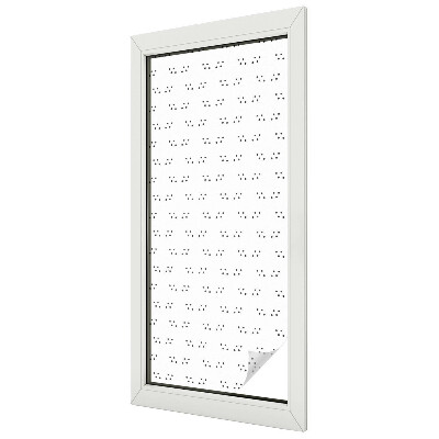 Privacy window film stained glass effect Dot pattern