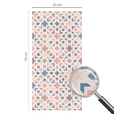 Frosted window film with stained glass pattern Colorful patterns