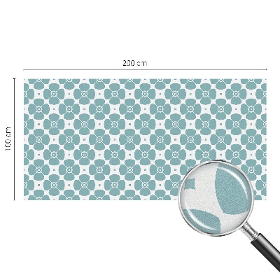 Privacy window film stained glass effect Floral symmetry