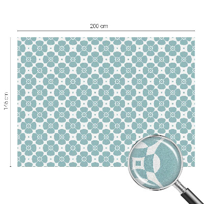 Privacy window film stained glass effect Floral symmetry