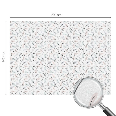 Coloured glass film for windows Plant leaves