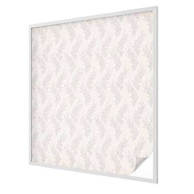 Frosted window film with stained glass pattern Elegant leaves