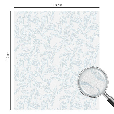 Decorative window film stained glass design Ethereal leaves